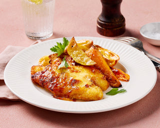 Free Range Chicken Parmigiana with Rosemary Roast Wedges