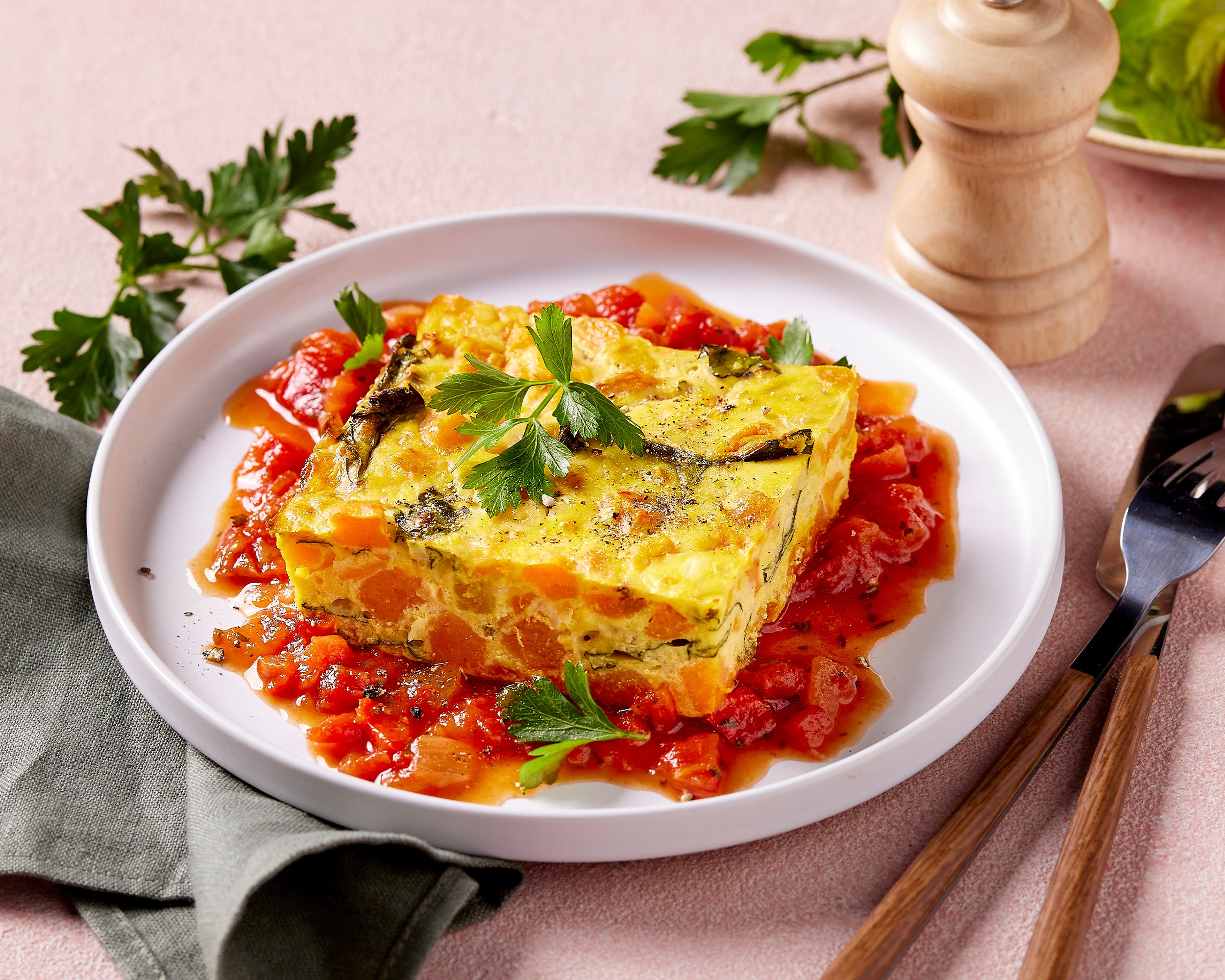 Frittata with Pepperonata