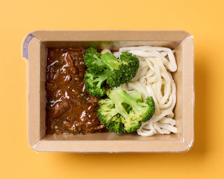 Grass Fed Mongolian Beef with Broccoli and Noodles